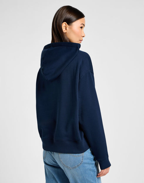 Lee Women's Logo Hoodie in Emperor Navy
